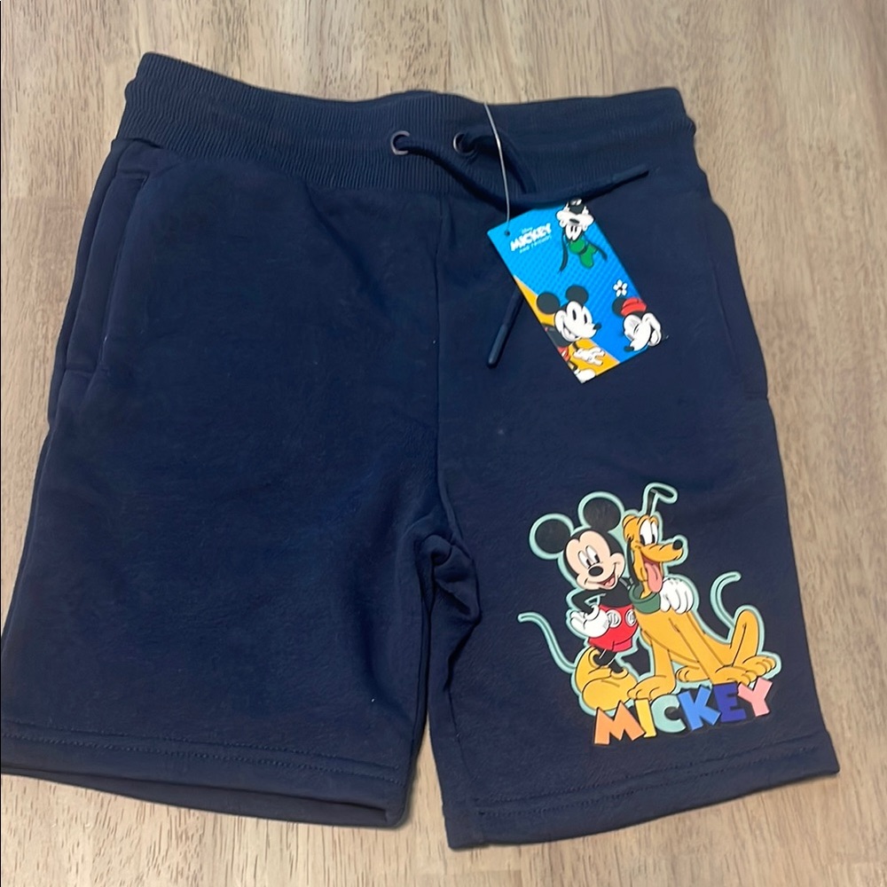 Disney Primark Navy Shorts with Mickey and Pluto
